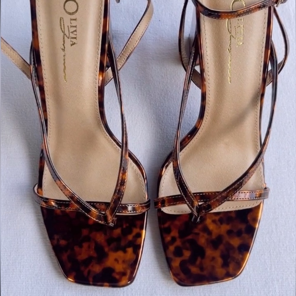 Olivia James Tortoise Block Heel